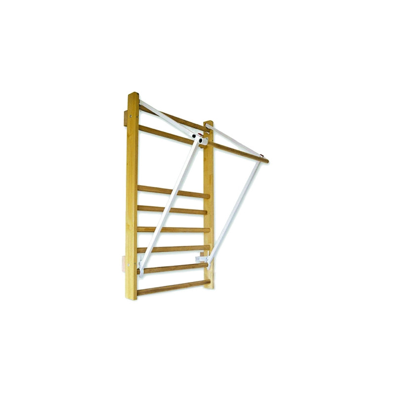 Traction bar for wall bars