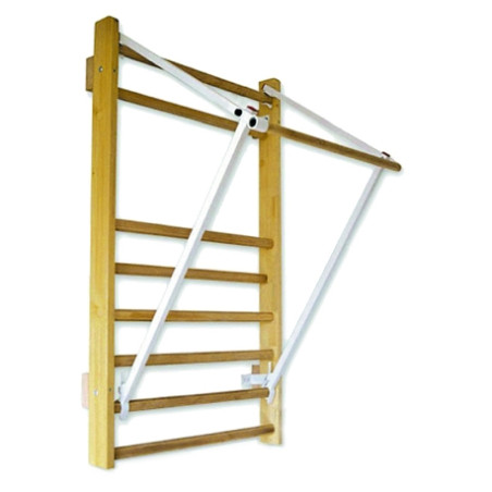 Traction bar for wall bars