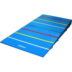 Tapis de saut en longueur repliable en 2 parties