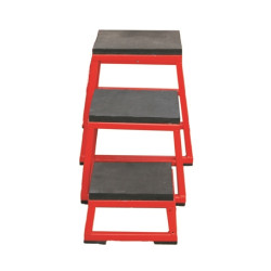 Trapezoid plyometric boxes / benchesset of 3