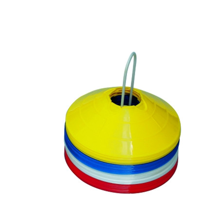 FLAT CONE MARKERS HEIGHT : 5CM - SET OF 20 OR 40 - DIMASPORT