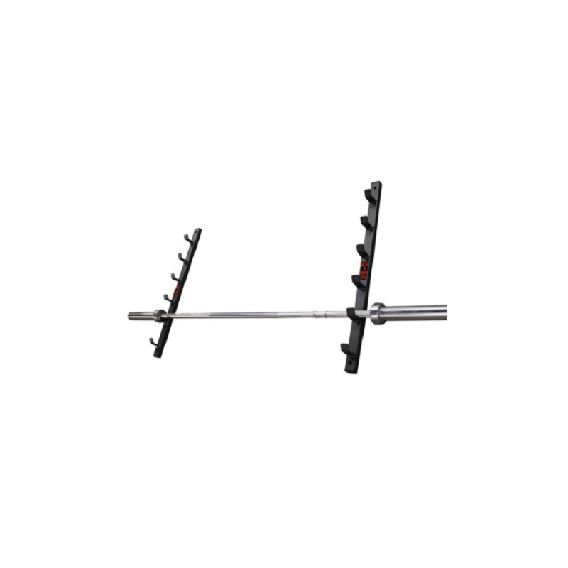 WALL MOUNTED BAR HOLDER TO STORE 6 OLYMPIC BARBELLS - DIMASPORT