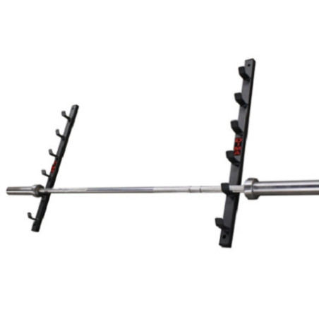WALL MOUNTED BAR HOLDER TO STORE 6 OLYMPIC BARBELLS - DIMASPORT