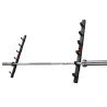 WALL MOUNTED BAR HOLDER TO STORE 6 OLYMPIC BARBELLS - DIMASPORT