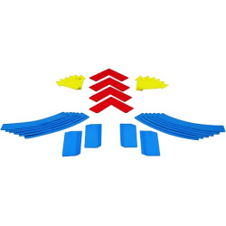 FLOOR MARKERS SET : STRAIGHT LINE, ARROW, CORNER,  CURVE  - DIMASPORT