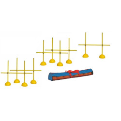 Multi-function hurdleswith base to be filledset of 5