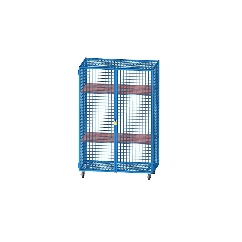 MESH MOBILE STORAGE CABINET 120X70X183CM - DIMASPORT