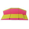 Parcours apprentissage de la marche grand espace 240 x 100 x 60 cm