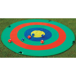 Pop-up target disk - rainbow diameter 1.50m + 6 velcro balls