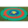 Pop-up target disk - rainbow diameter 1.50m + 6 velcro balls