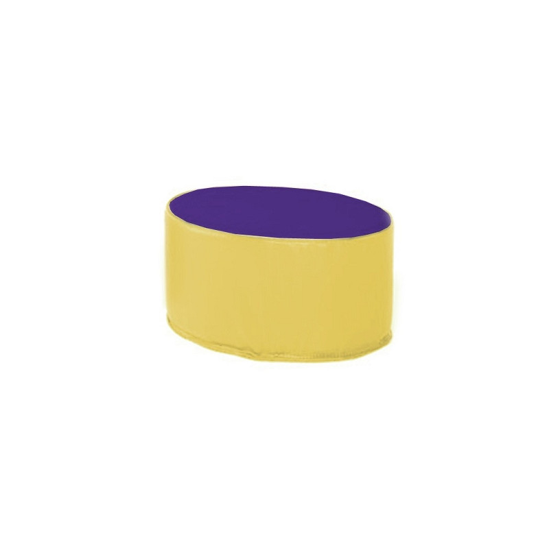 MINI POUF OVAL EN MOUSSE POUR ENFANT 26X34CM