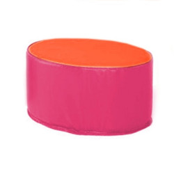 MINI POUF OVAL EN MOUSSE POUR ENFANT 26X34CM