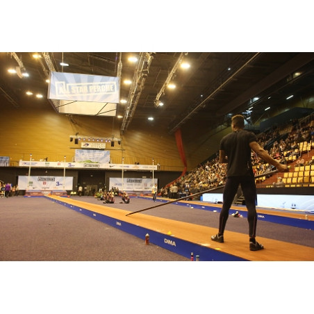 Portable raised running track unit with integrated vault box 2.50 x 1.22 m