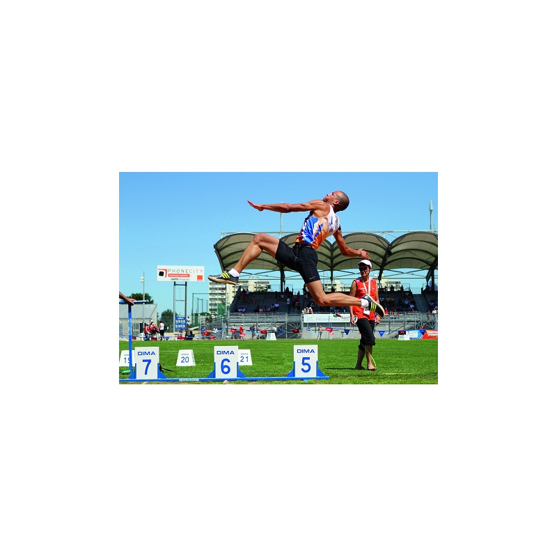 Long jump/triple jump distance indicator boards set of 5