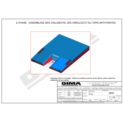 Matelas perche international monohousse 8.00 x 6.00 x 0.80/0.40m