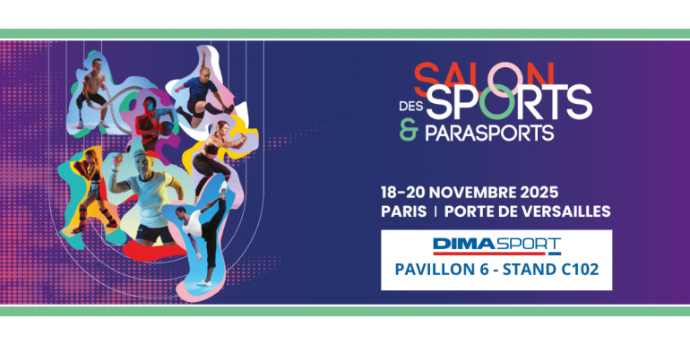 Dimasport au Salon des Sports 2025 – Fabricant français d’équipements sportifs durables